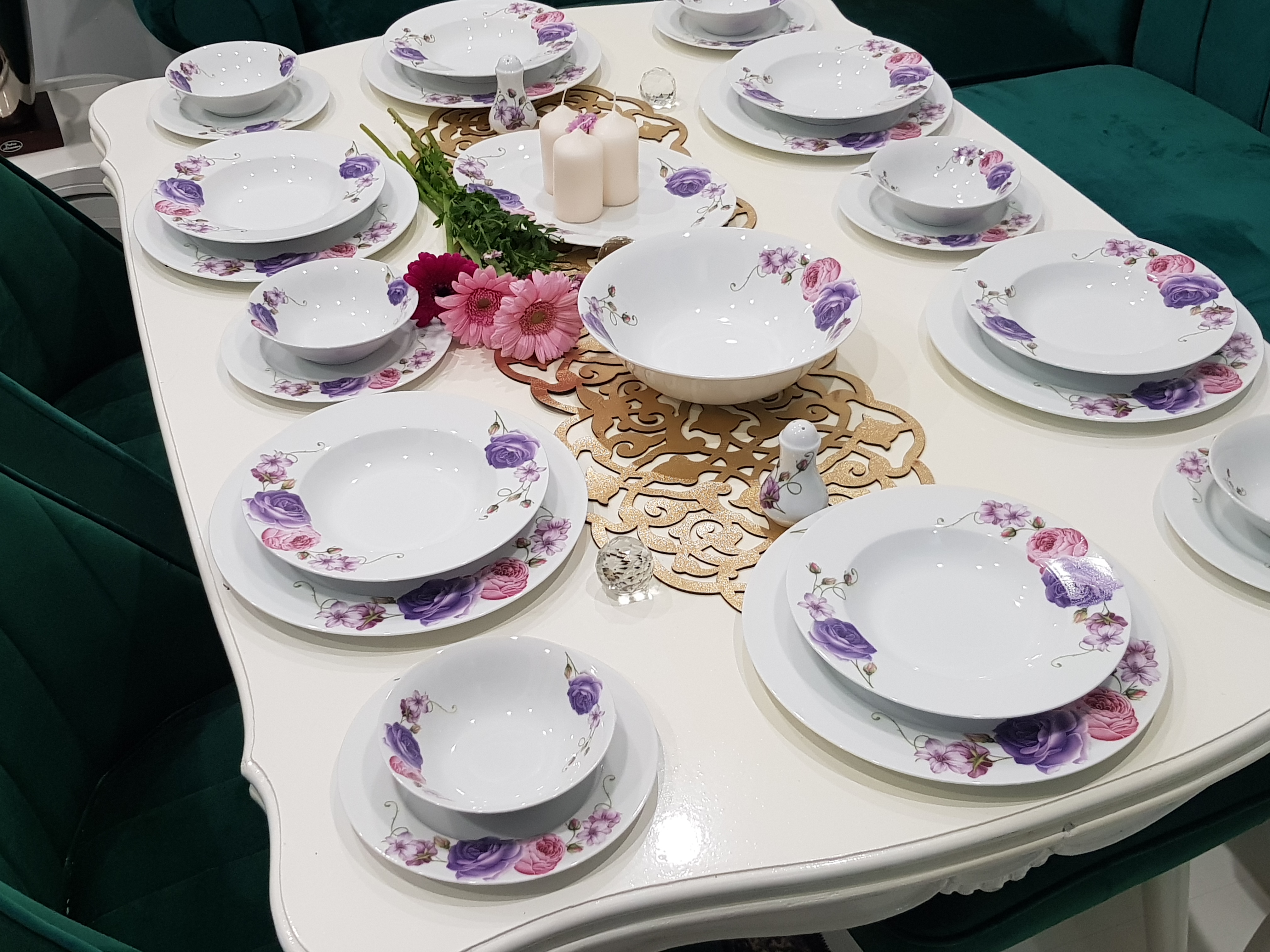 28 teilig Tafelservice Porzellan Geschirrset