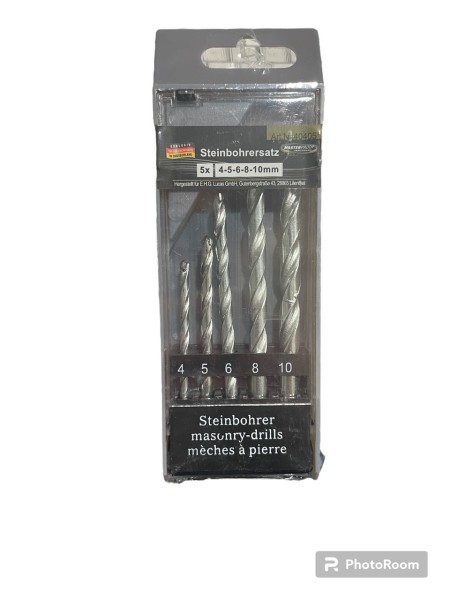 Steinbohrersatz 5er Set 4-5-6-8-10mm