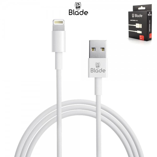Lightning USB Kabel 1m Schnell-ladefähig iPhone-iPad-iPod- weiss